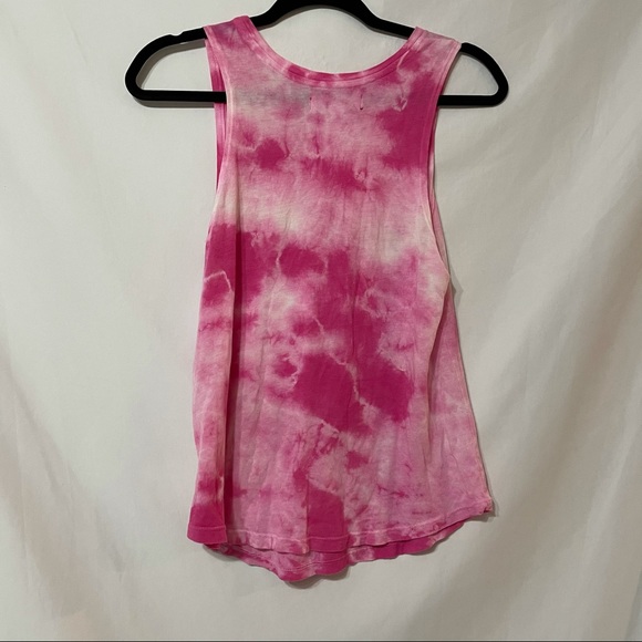 Spiritual Gangster Pink Tie Dye Good Vibe Tank - Picture 6 of 8